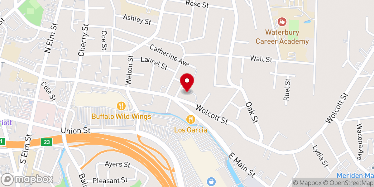 Map showing location of Sacred Heart Church Hall