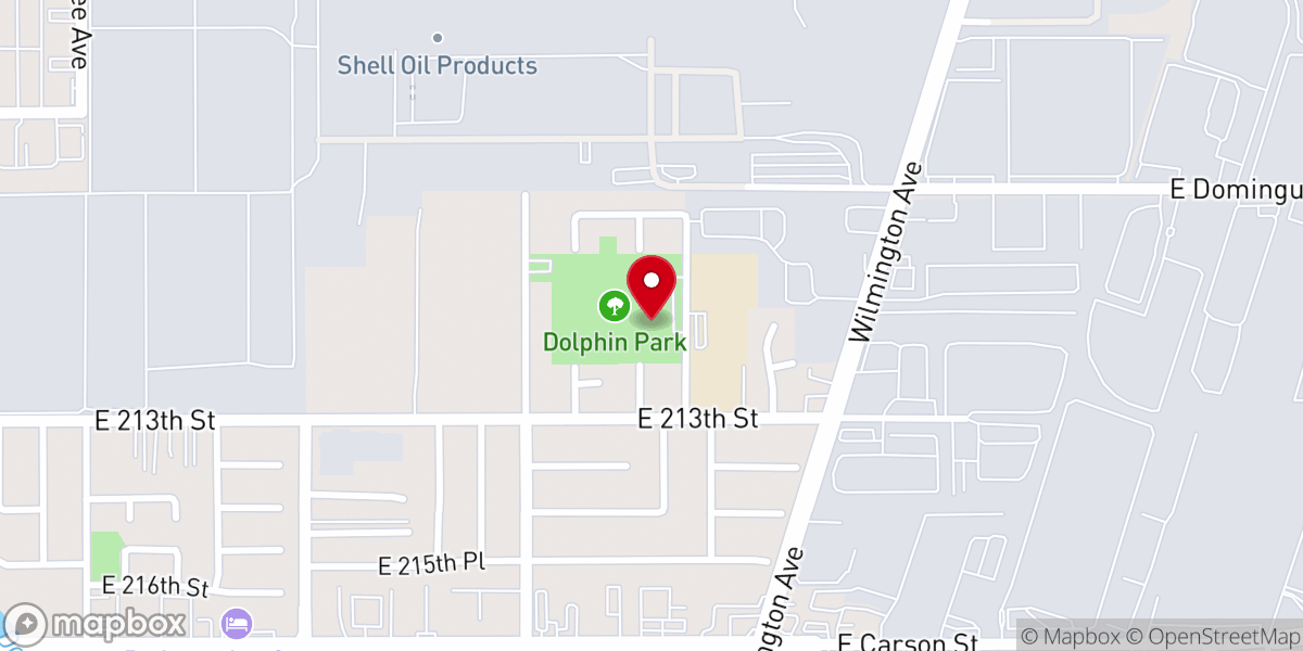 Map showing location of Dolphin Park