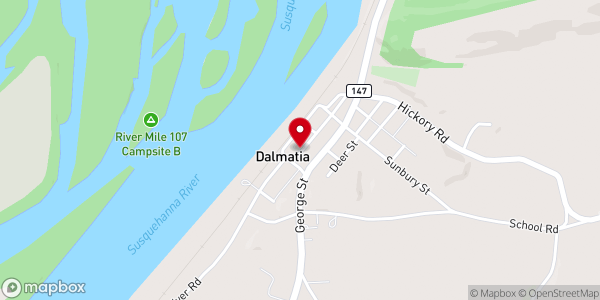 Map showing location of Trinity United Methodist Ch