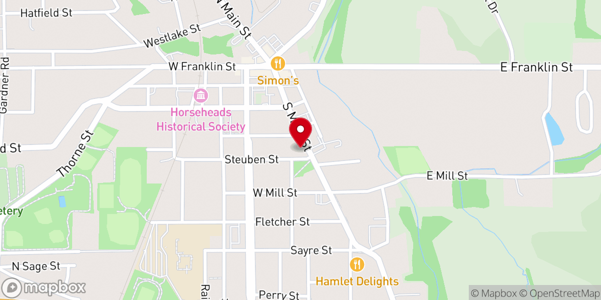 Map showing location of St Matthew's Episcopal Church