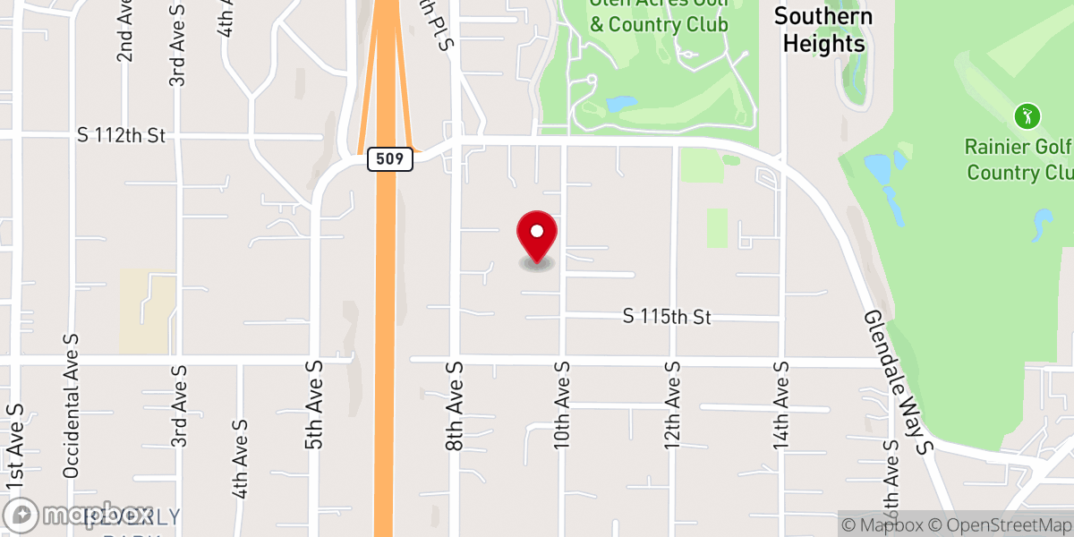 Map showing location of Glen Acres Church of Christ