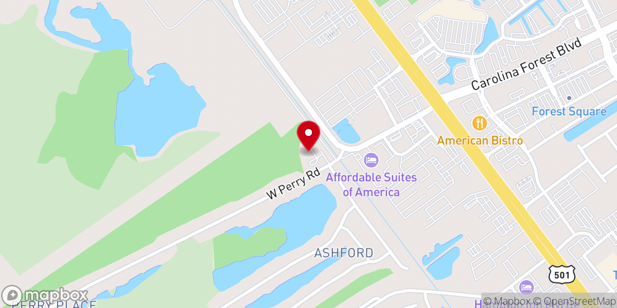 Map showing location of Joseph B. Bethea United Methodist Church