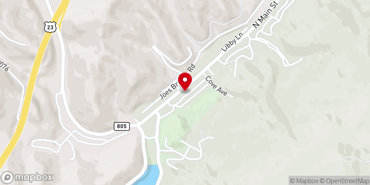 Map showing location of Jenkins United Methodist Church