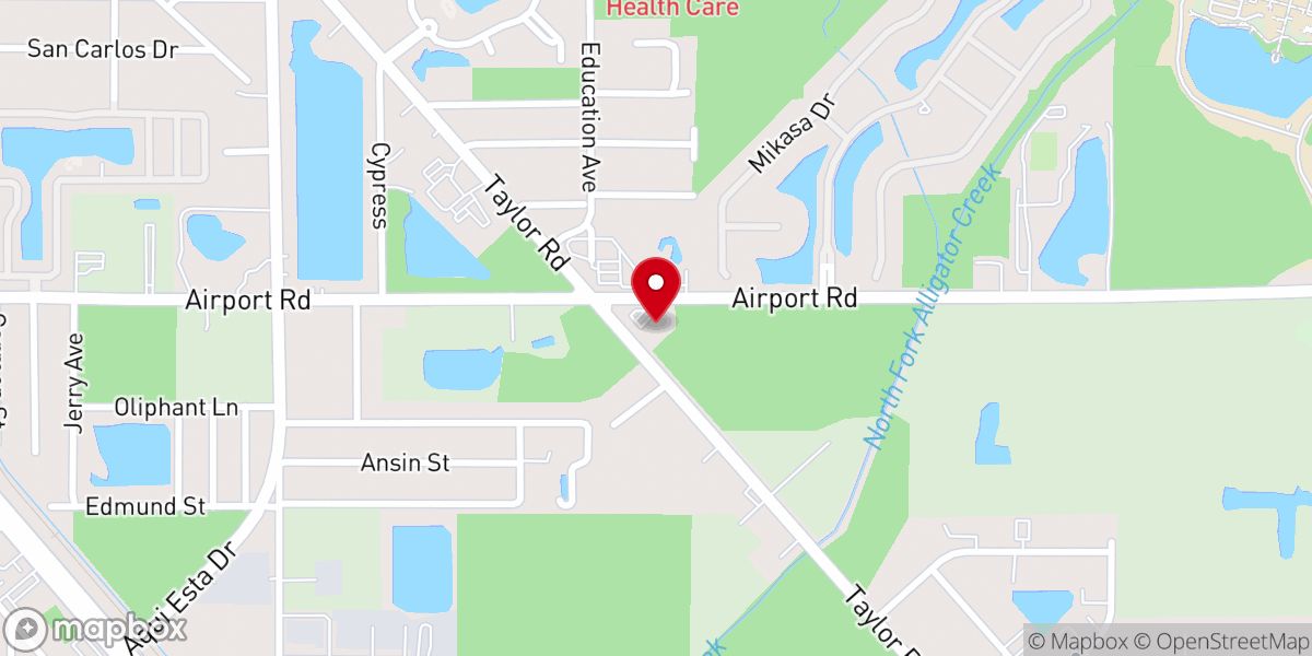Map showing location of Punta Gorda Mason Lodge 115