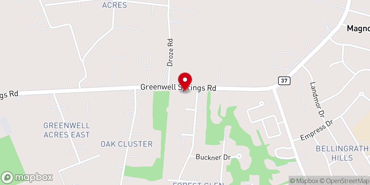 Map showing location of St Luke's United Methodist Church