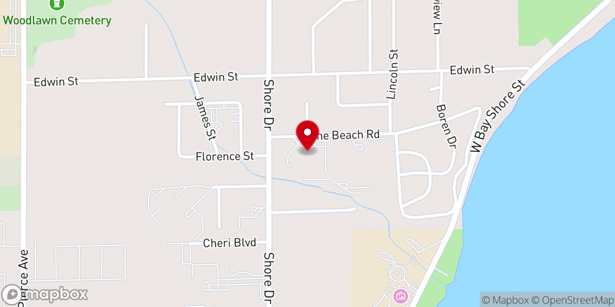 Map showing location of Northland Village