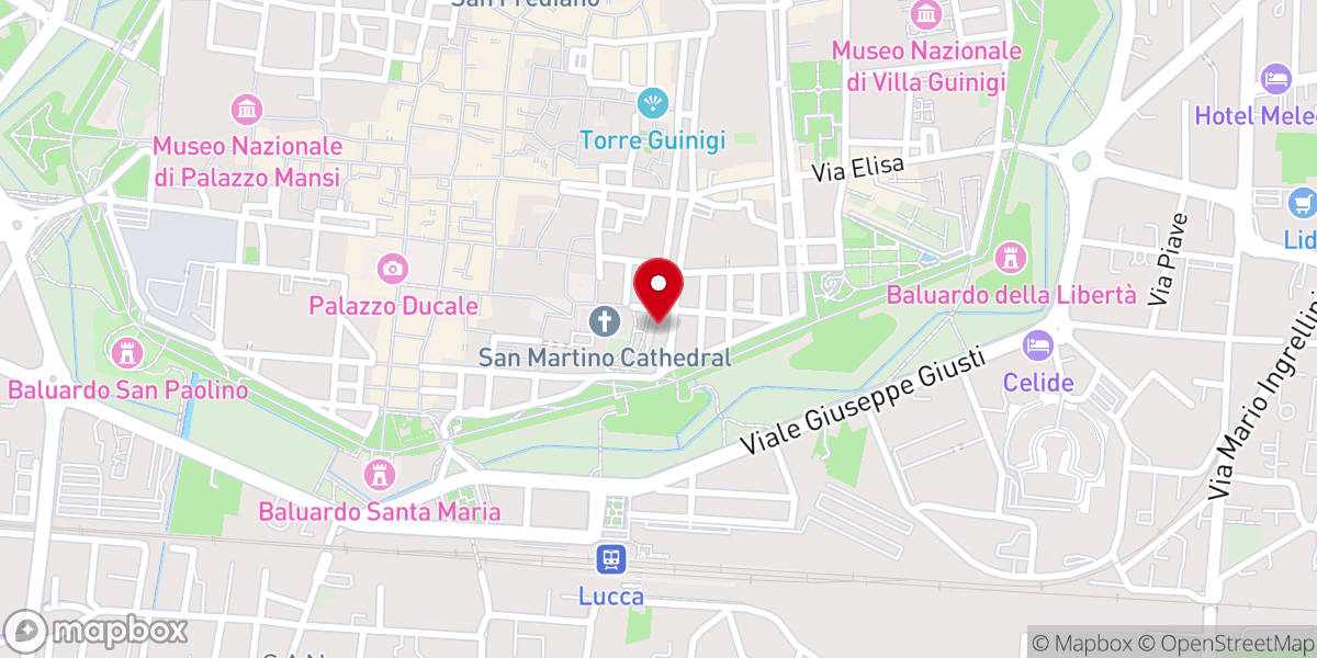 Map showing location of Arcidiocesi di Lucca