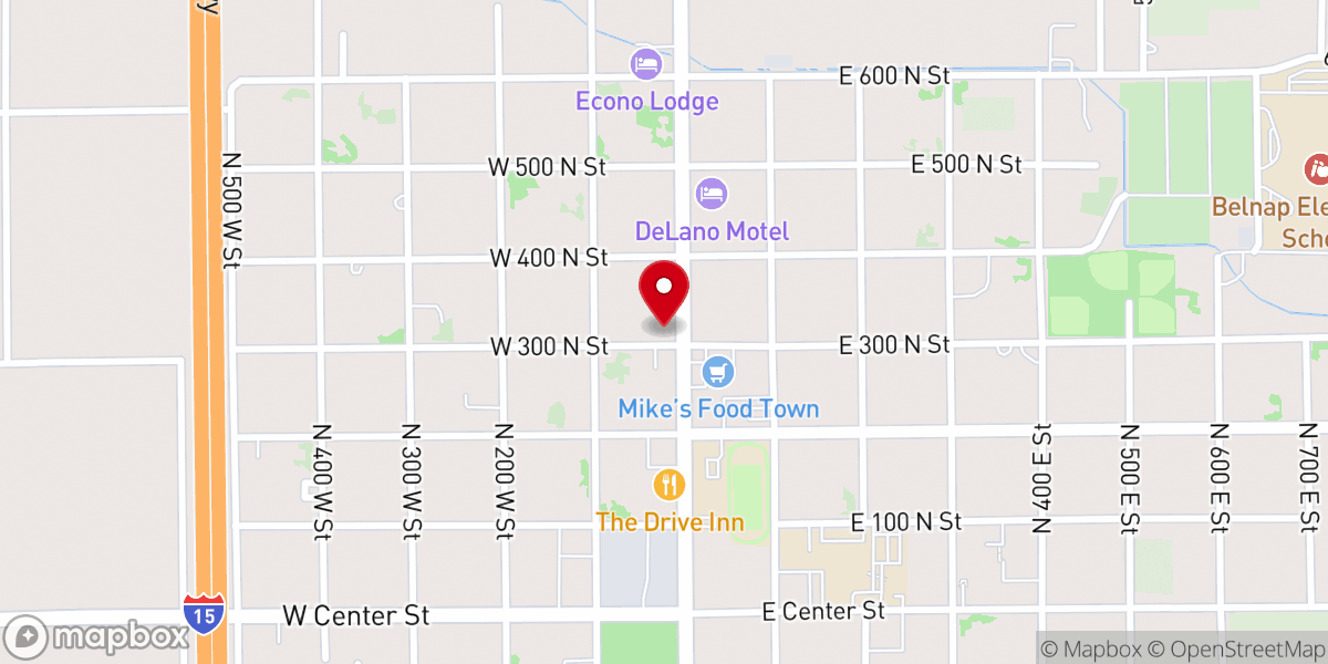 Map showing location of Beaver City Offices