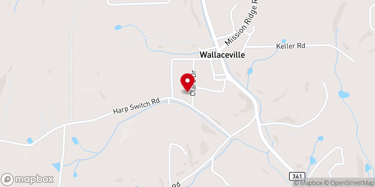 Map showing location of Wallaceville Church of God