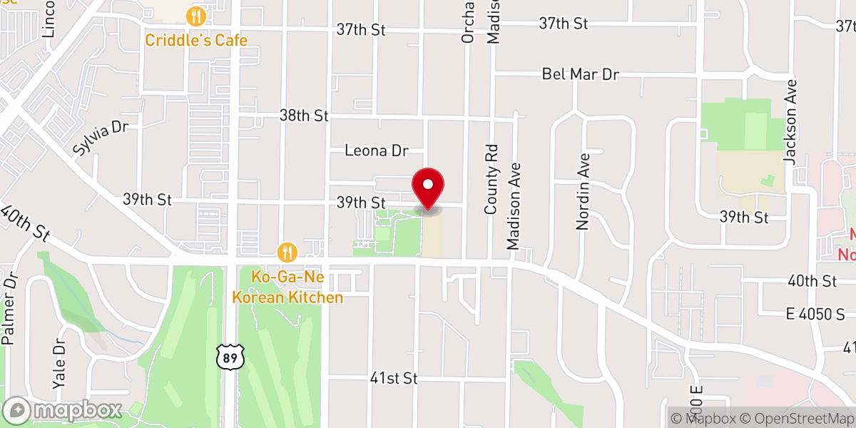 Map showing location of Redemption Church Ogden