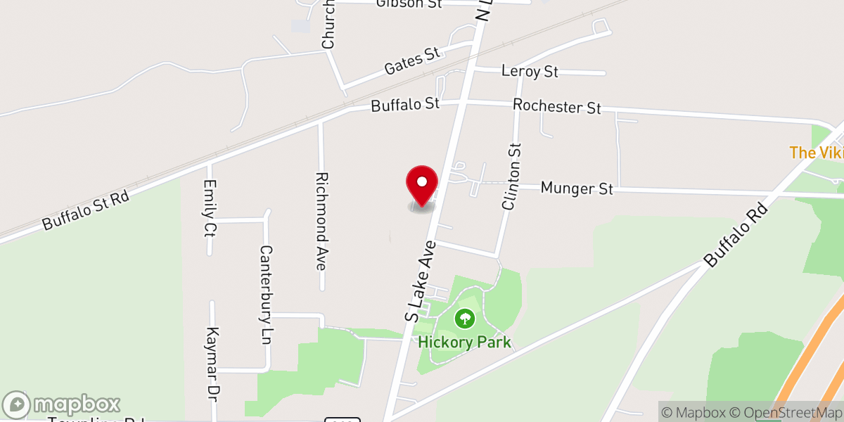 Map showing location of Bergen Evangelical Presbyterian Church