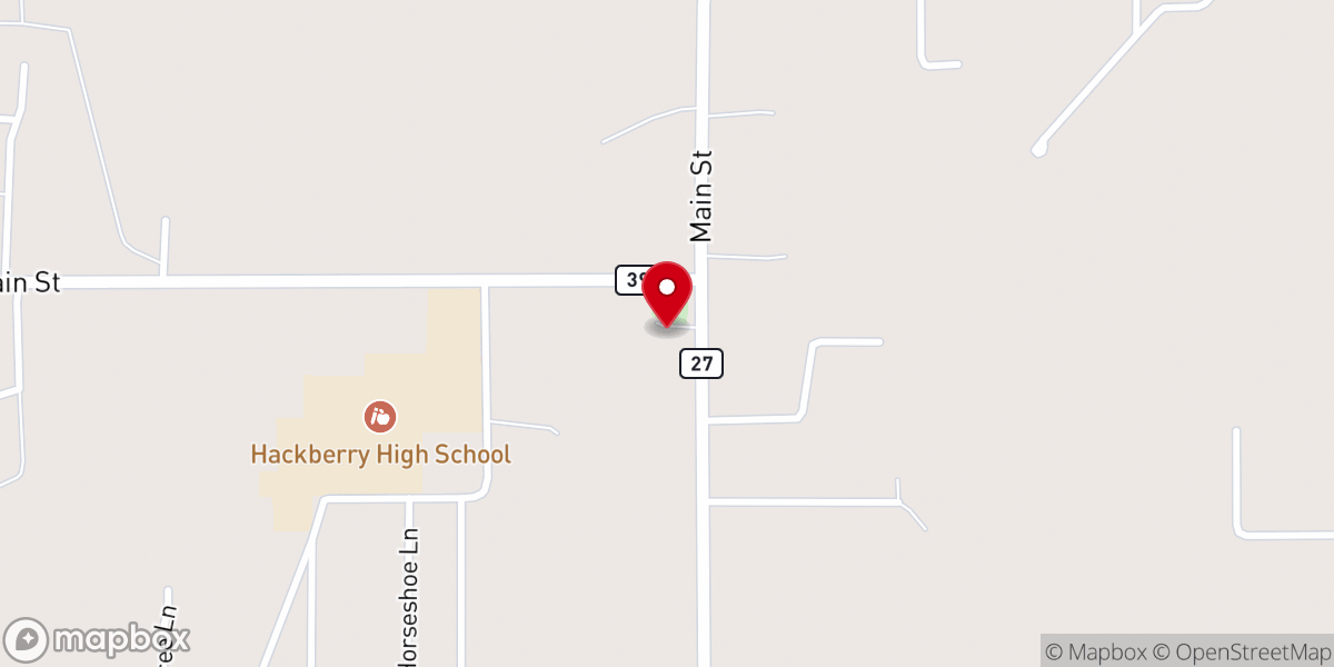 Map showing location of St. Peter the Apostle Catholic Church