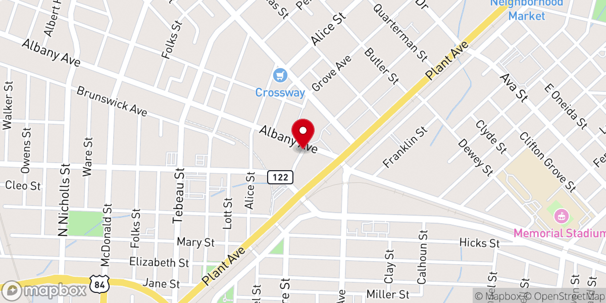 Map showing location of First Born Church of the Living God