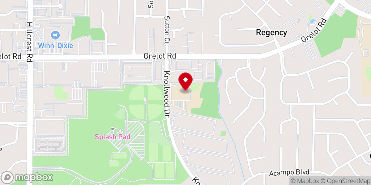 Map showing location of Knollwood Church