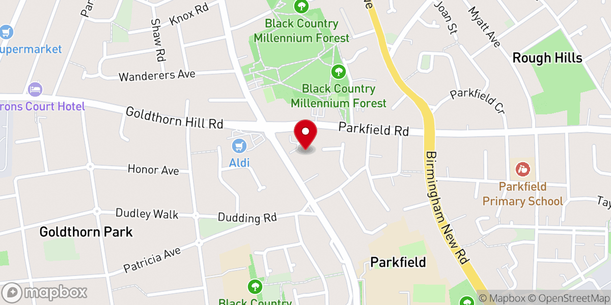 Map showing location of Saint John's Methodist Church