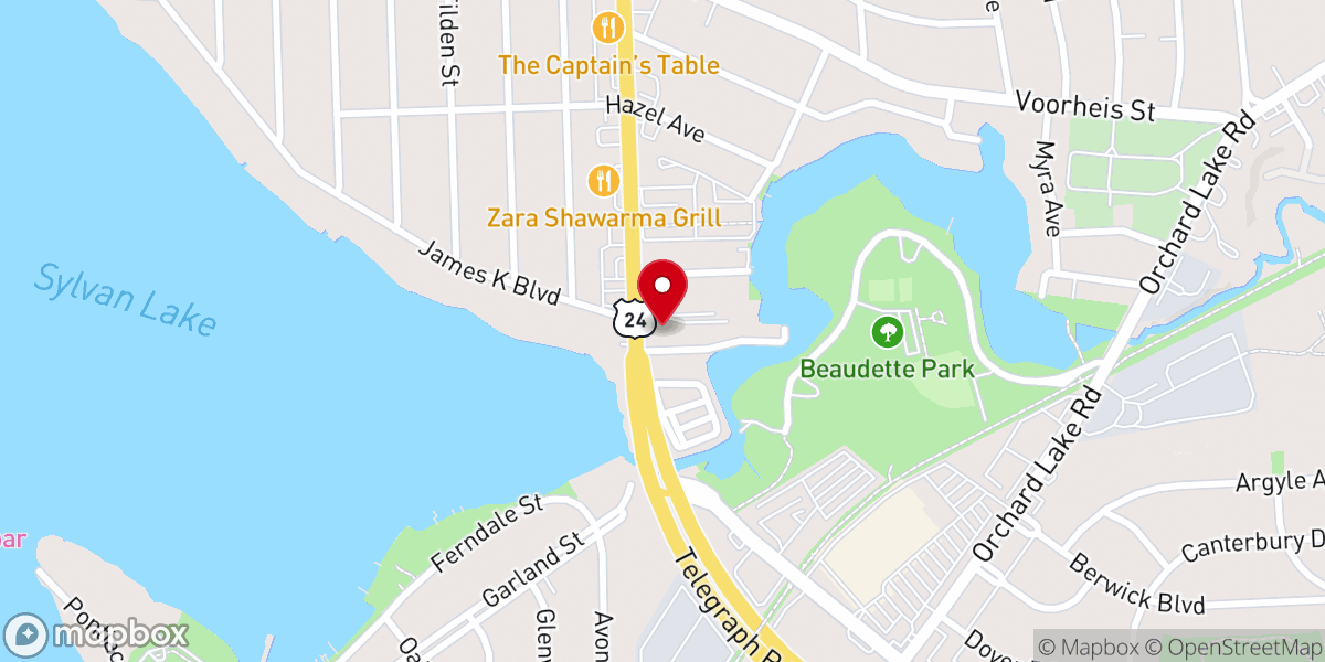 Map showing location of Promise Church Detroit