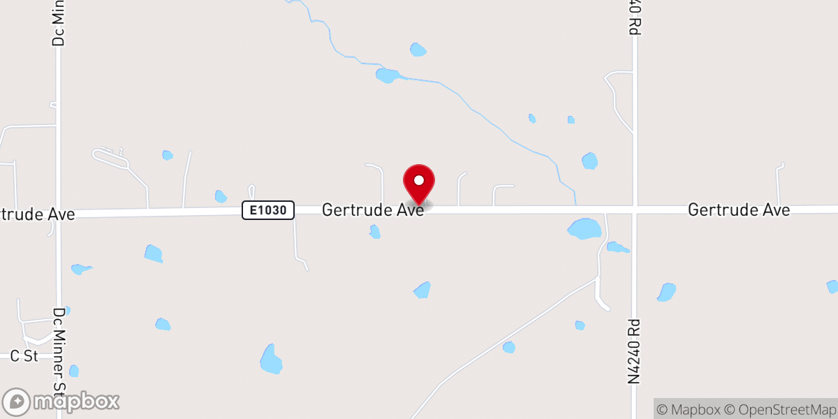 Map showing location of Rentiesville First Baptist Church