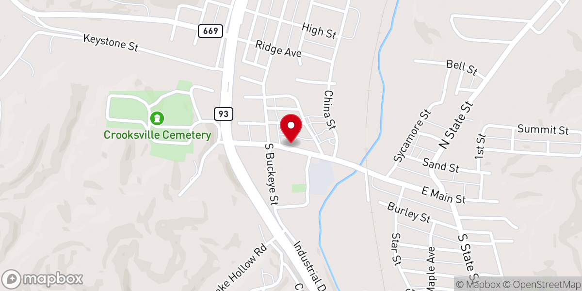 Map showing location of Free Methodist Church