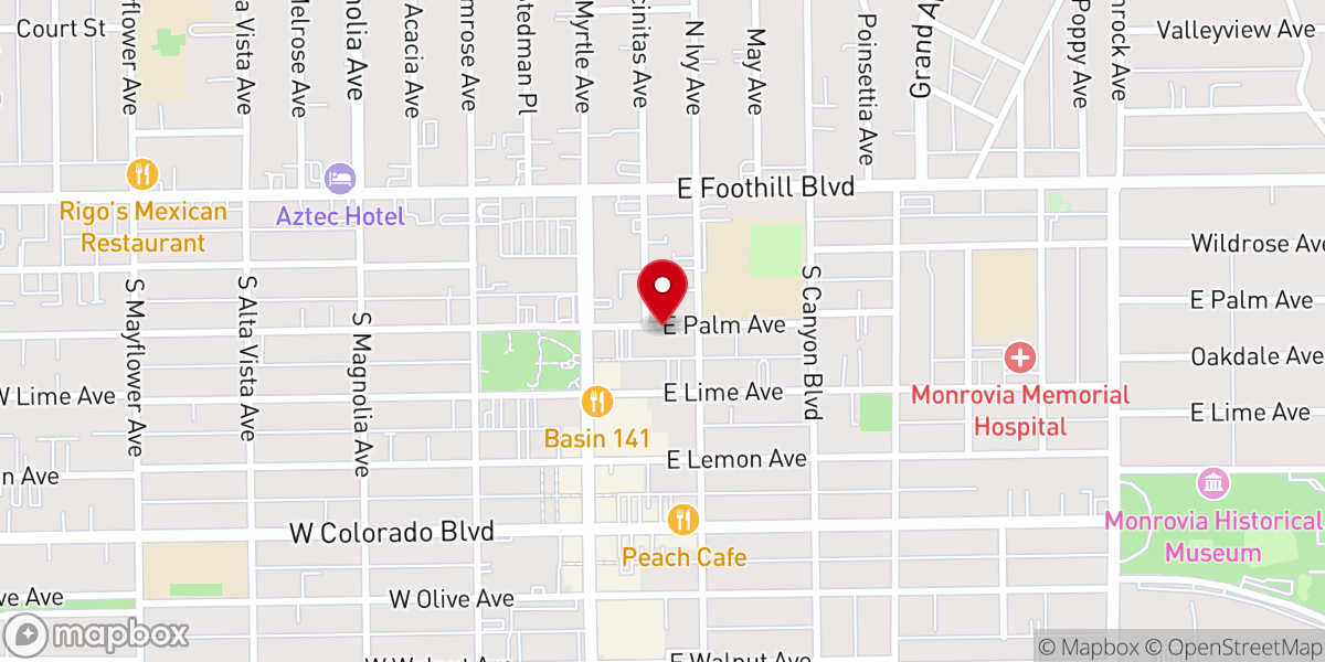 Map showing location of Valley Community Church of Peace