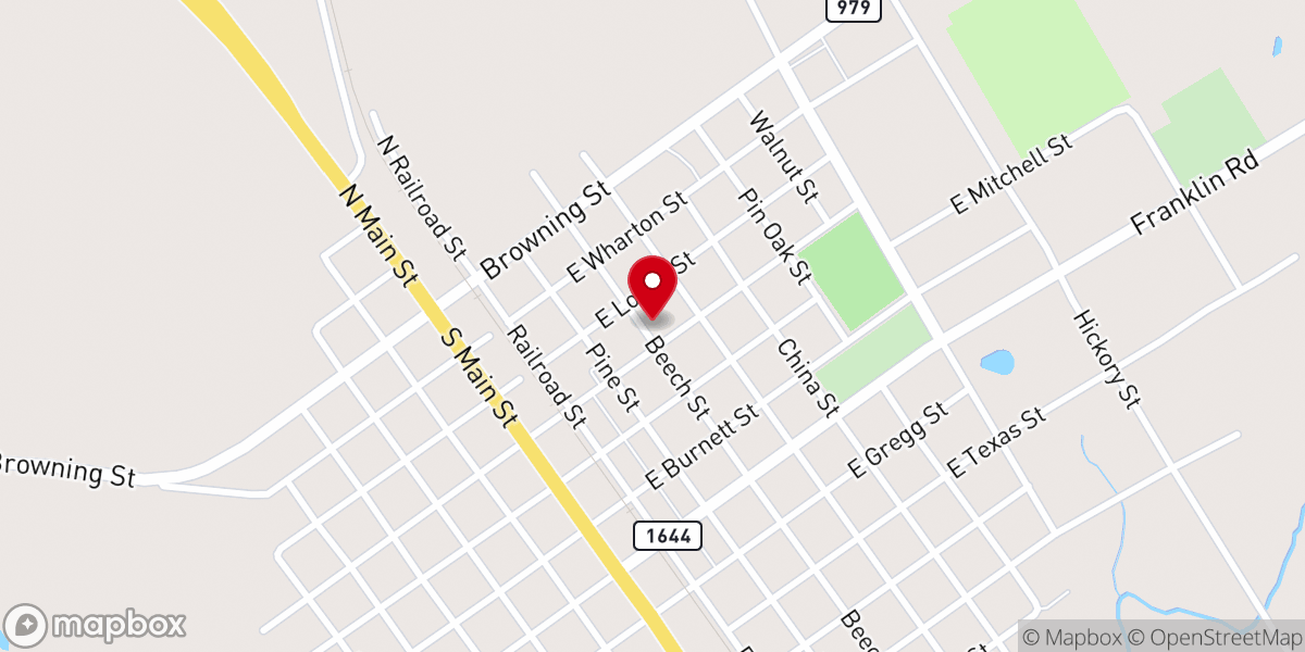Map showing location of First Presbyterian Church of Calvert