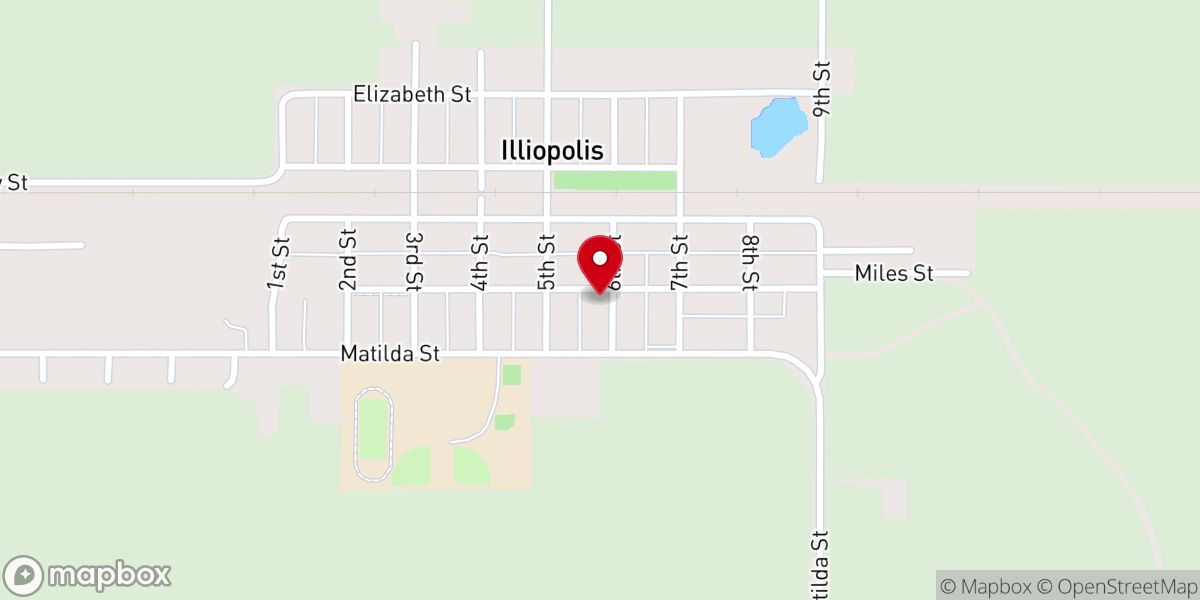Map showing location of Ferris Charles