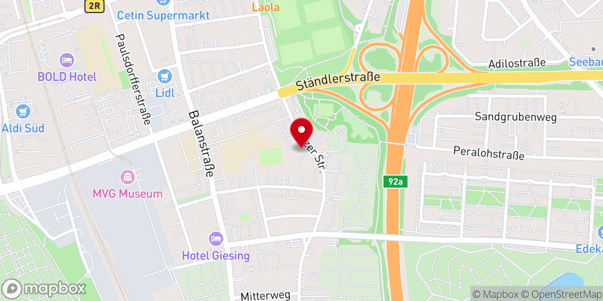 Map showing location of St. Bernhard