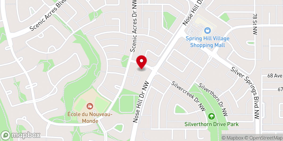 Map showing location of Advent Lutheran Church Calgary Alberta