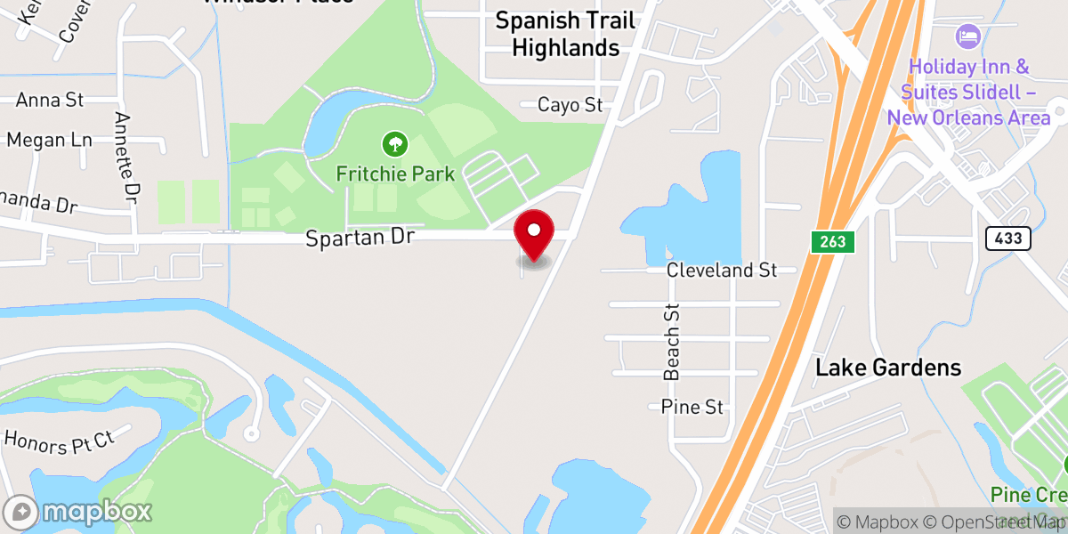 Map showing location of Trumpet In Zion Fellowship Inc.