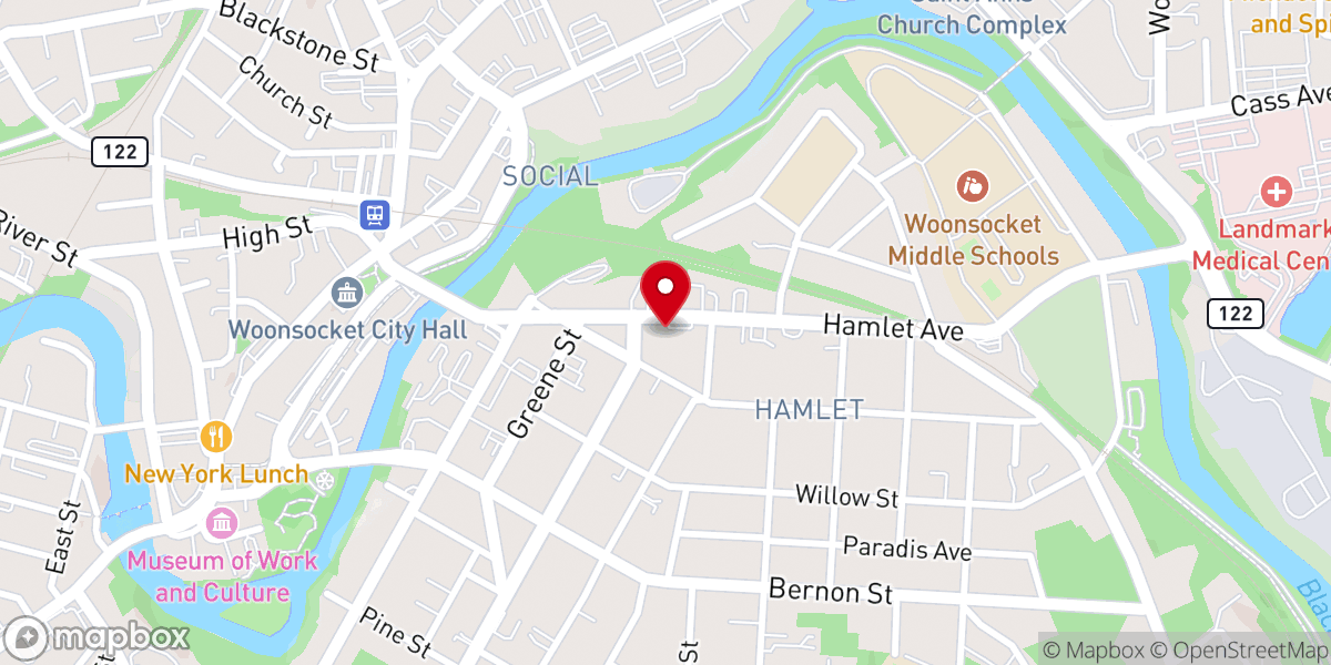 Map showing location of Saint James Episcopal Church