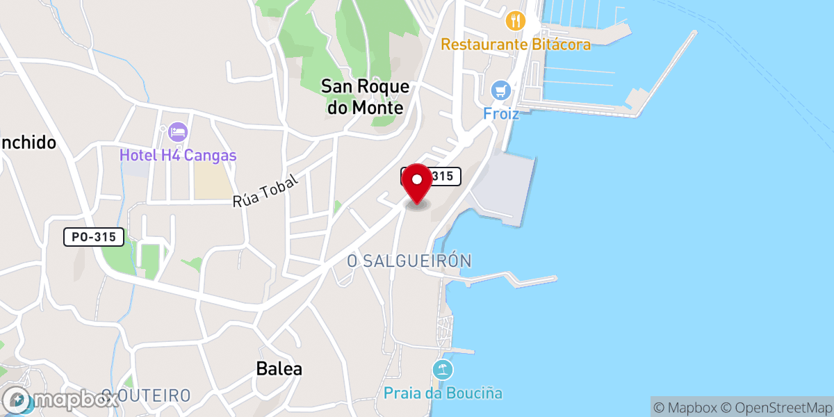 Map showing location of Iglesia Evangélica Revive