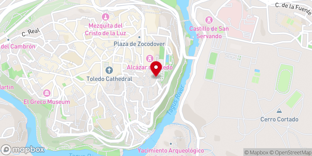 Map showing location of Iglesia de San Miguel