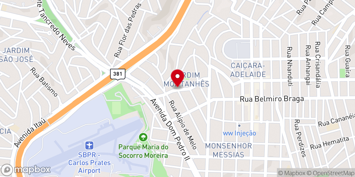 Map showing location of Paróquia Santa Margarida Maria Alacoque