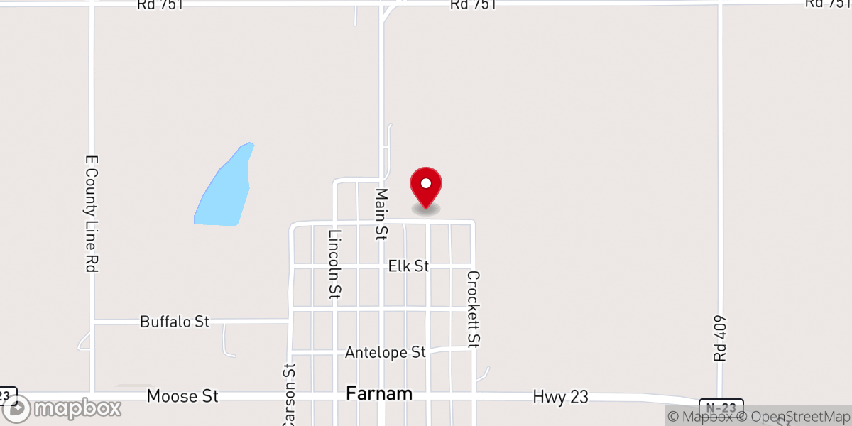 Map showing location of Lonestar Cowboy Church