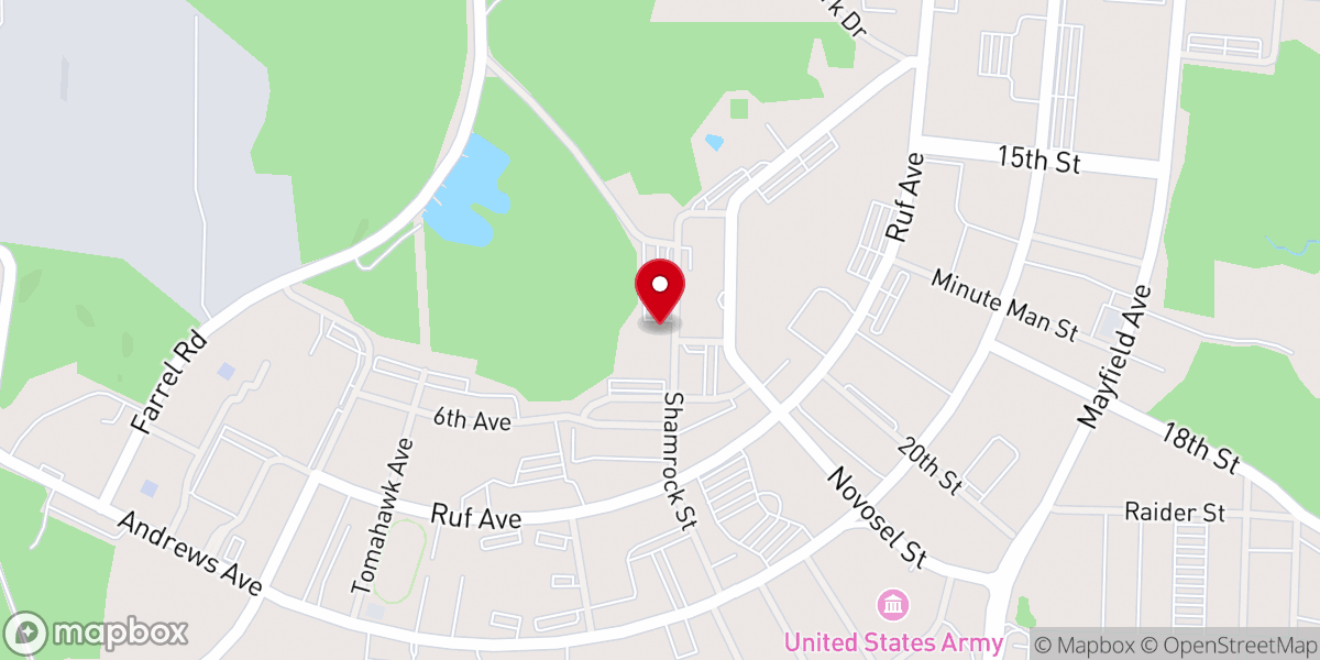 Map showing location of HQ Chapel