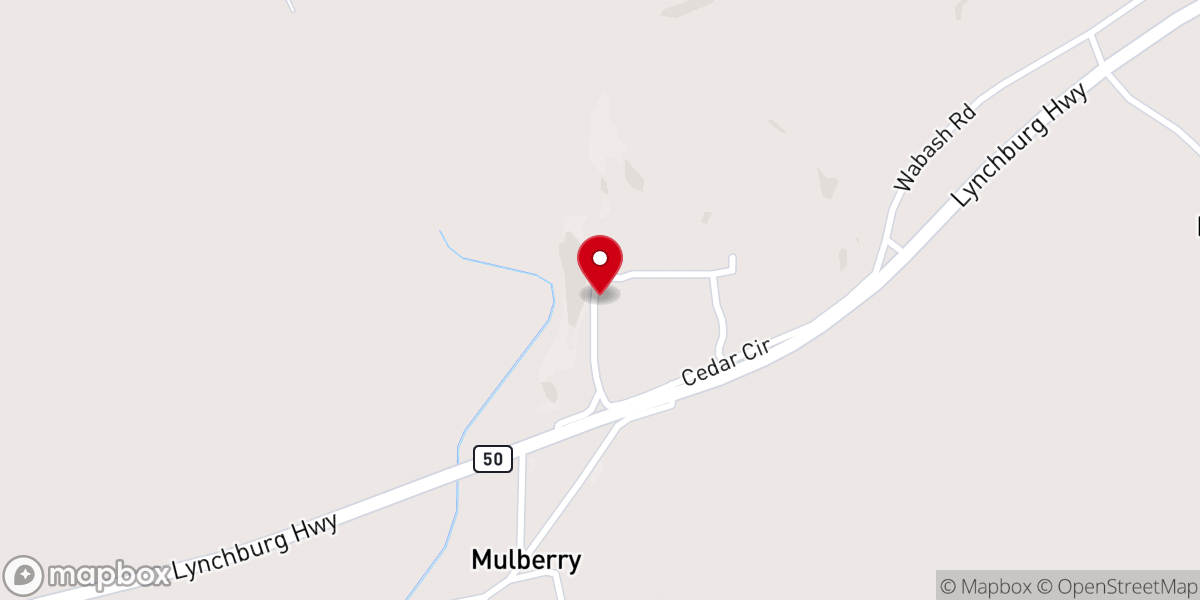 Map showing location of St John Ame Church