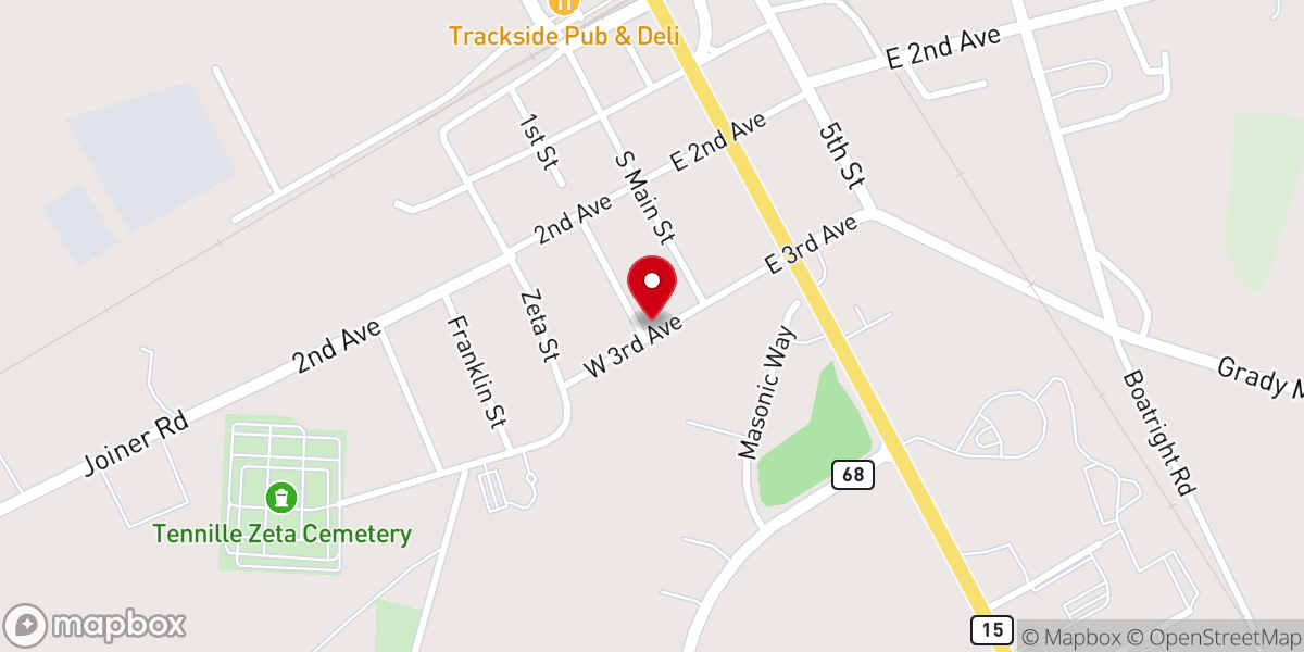 Map showing location of St John Church of God
