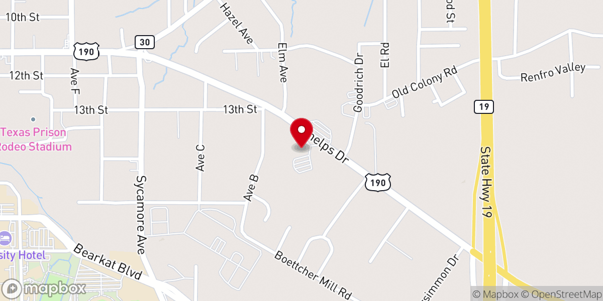 Map showing location of Greater Zion Baptist Church