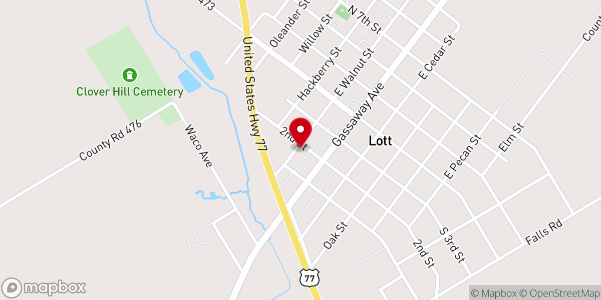 Map showing location of Goodwill Missionary Baptist Church