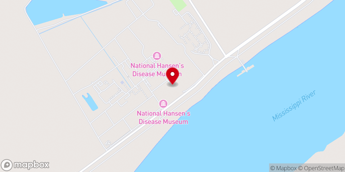 Map showing location of Sacred Heart Chapel