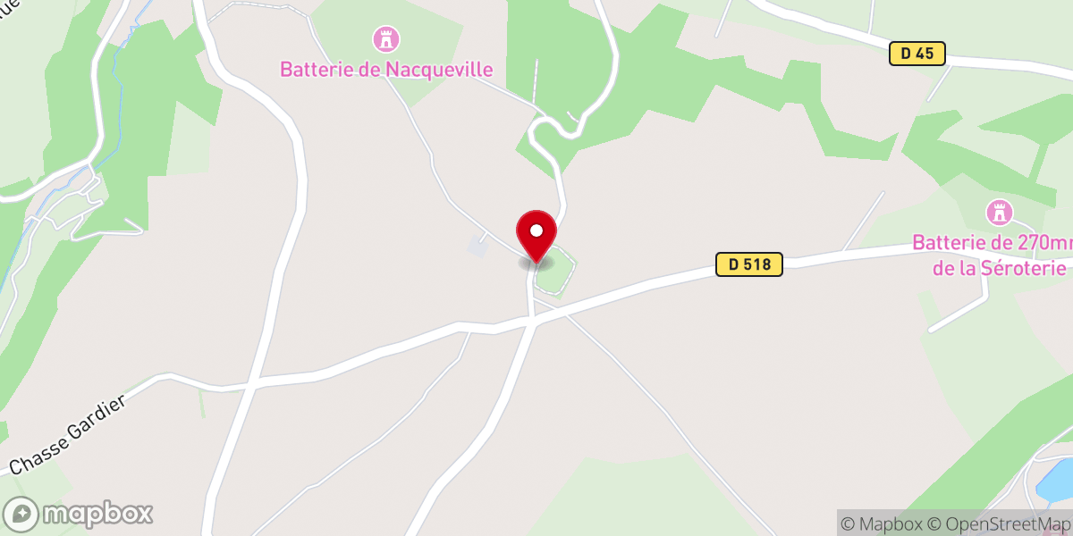 Map showing location of Chapelle de Nacqueville