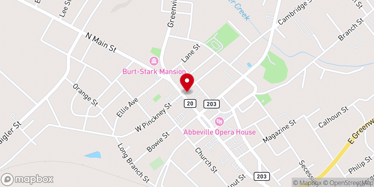 Map showing location of Sacred Heart Catholic Church