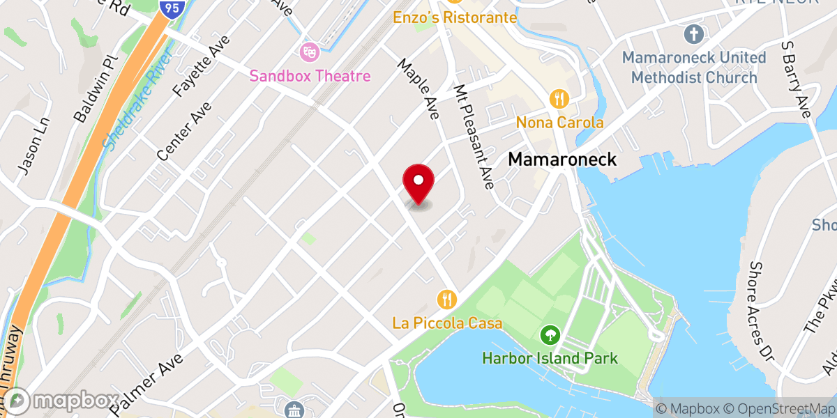 Map showing location of First Church of Christ