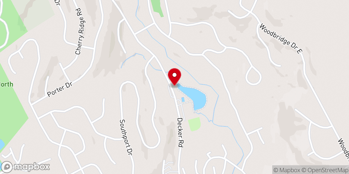 Map showing location of Saw Creek Estates Community Association