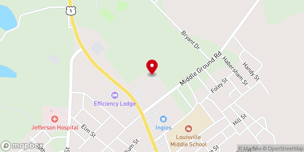 Map showing location of Cross Community Church Inc