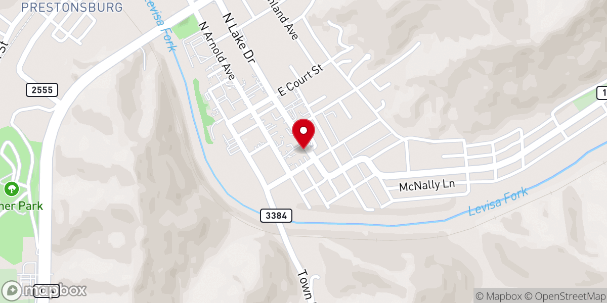 Map showing location of Tabernacle Church