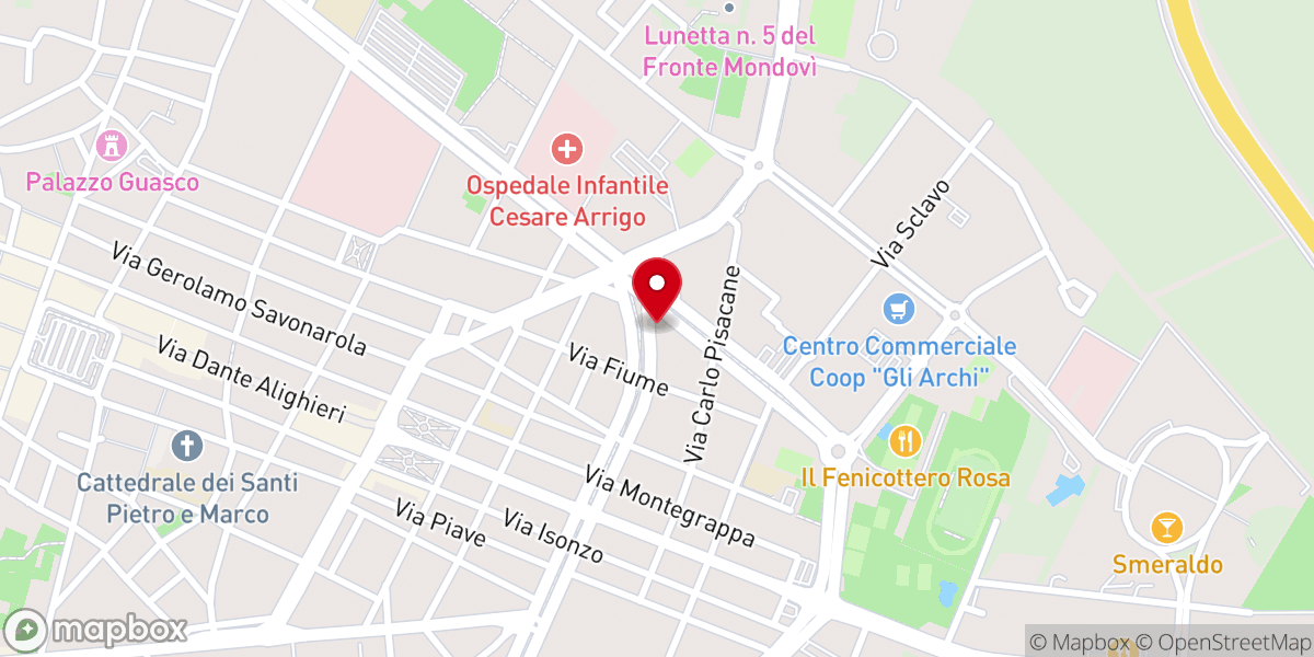 Map showing location of AGENZIA CATTOLICA ASSICURAZIONI ALESSANDRIA