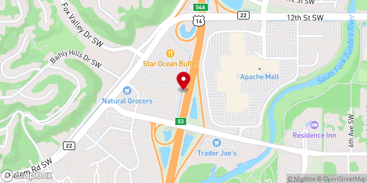 Map showing location of Crossroads Church Partners