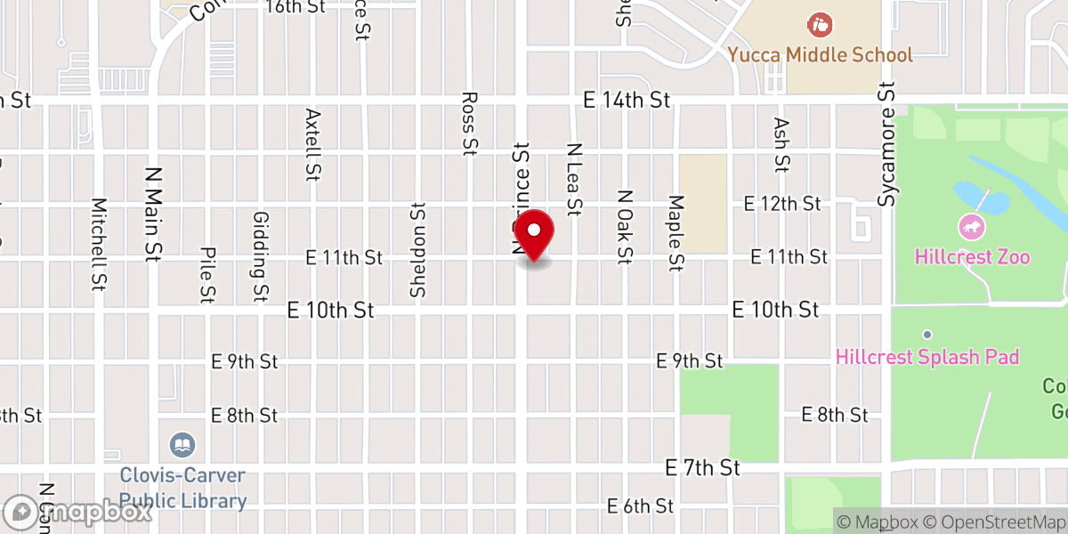 Map showing location of Immanuel Lutheran Church