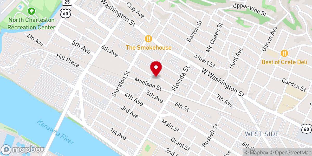 Map showing location of Parsons Chapel Advent Church
