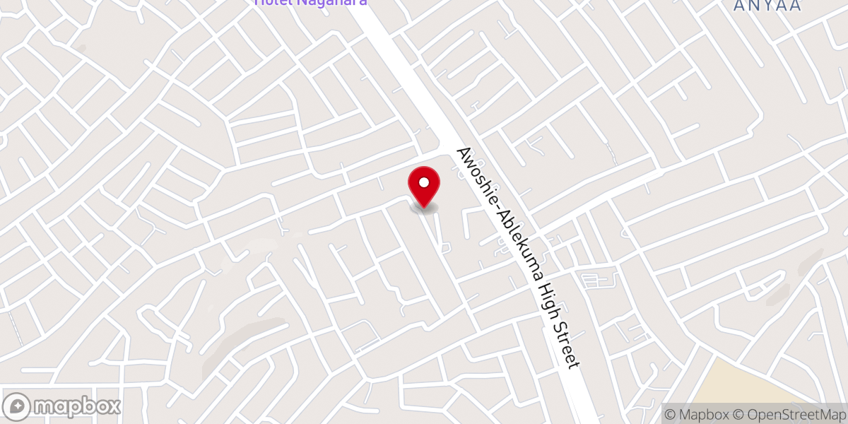 Map showing location of St James Anglican Church (Anyaa)